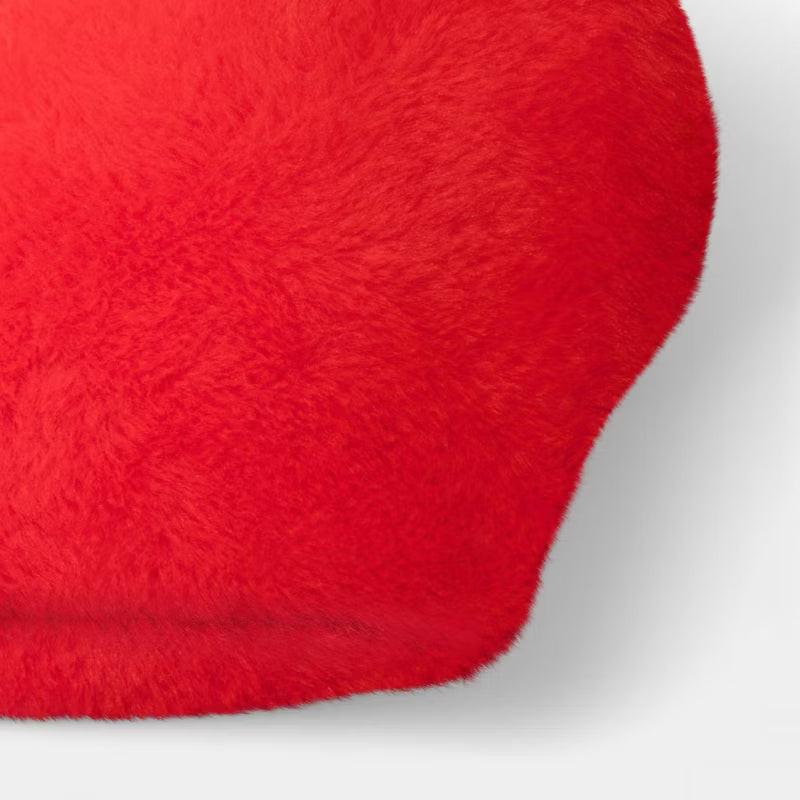Red Plush Heart Pillow
