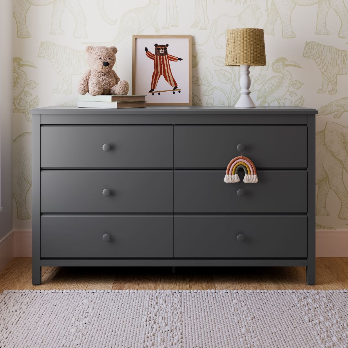 Storkcraft Alpine 6-Drawer Dresser Gray - Storkcraft
