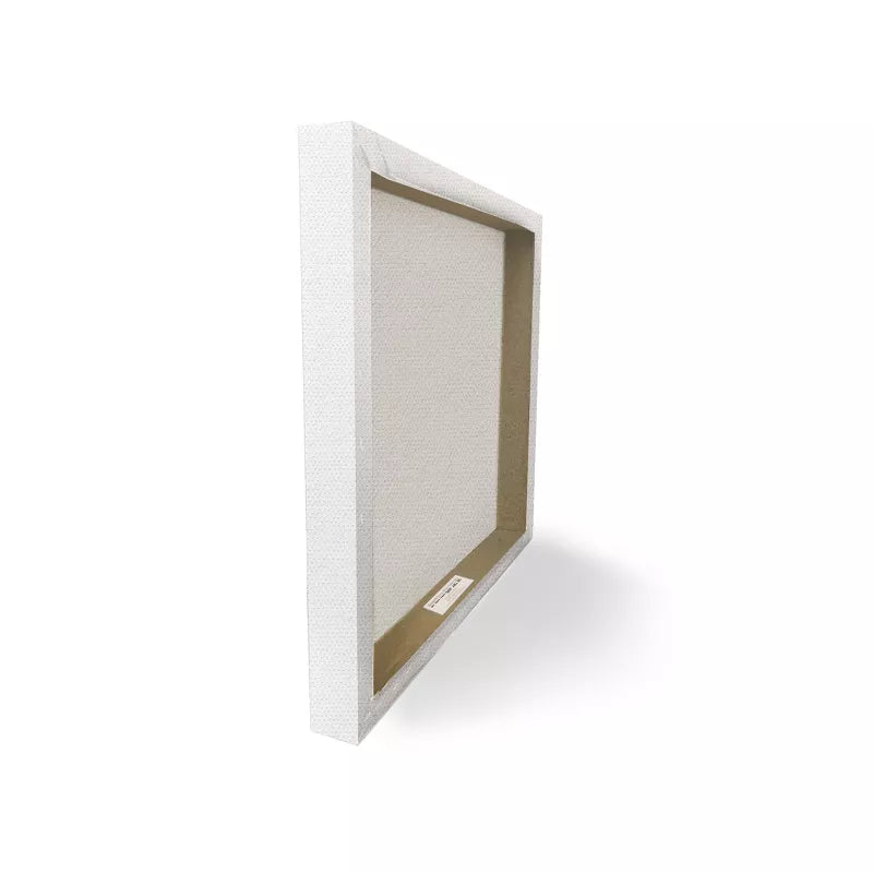 White frame with a glass front on a white background