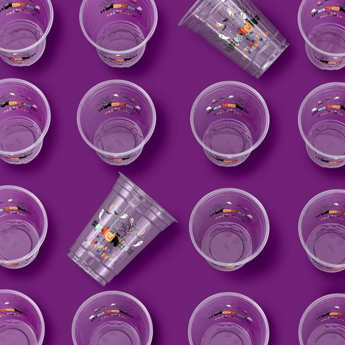 18oz Halloween Disposable Clear Cup - 30ct - image 2