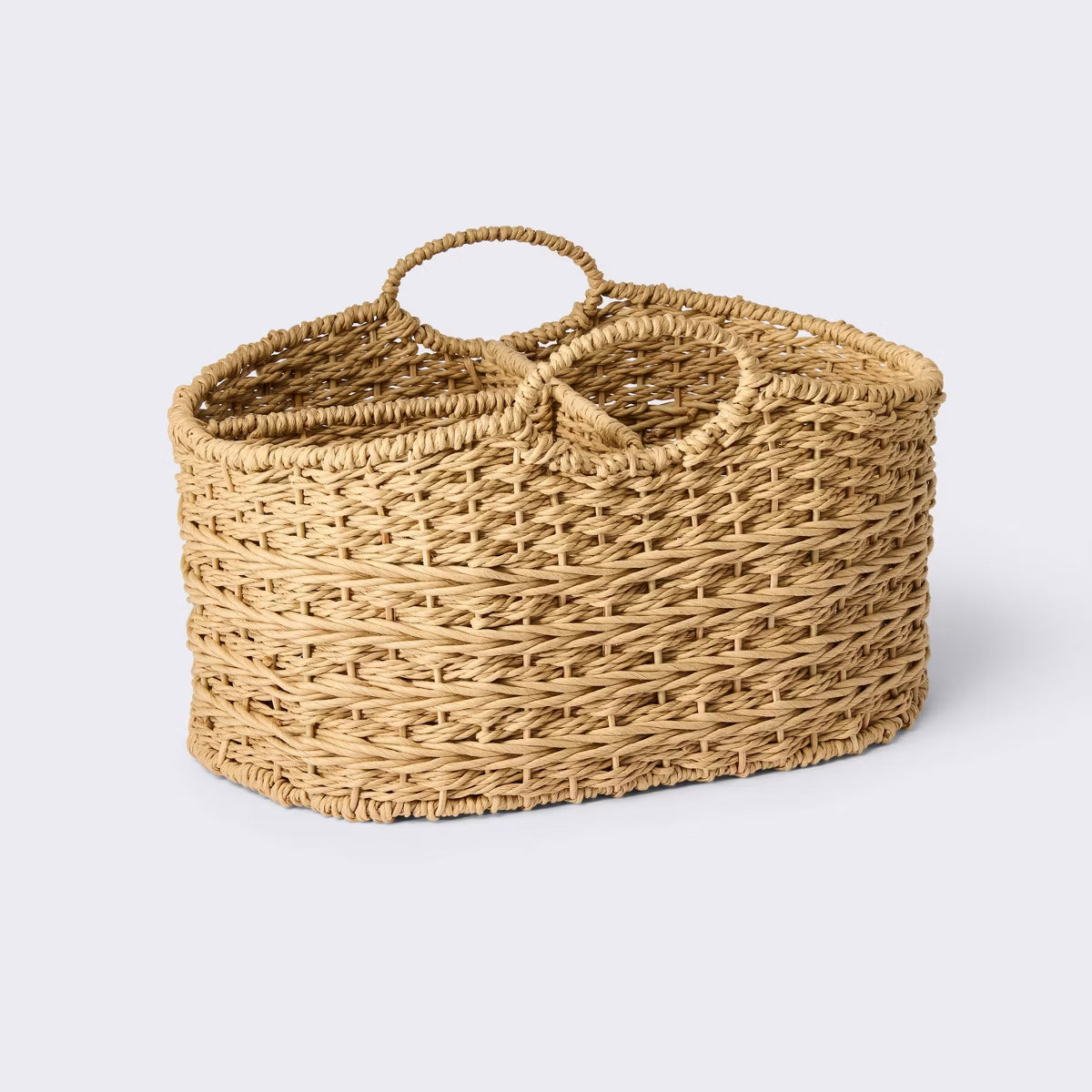 Woven Diaper Caddy with Dividers