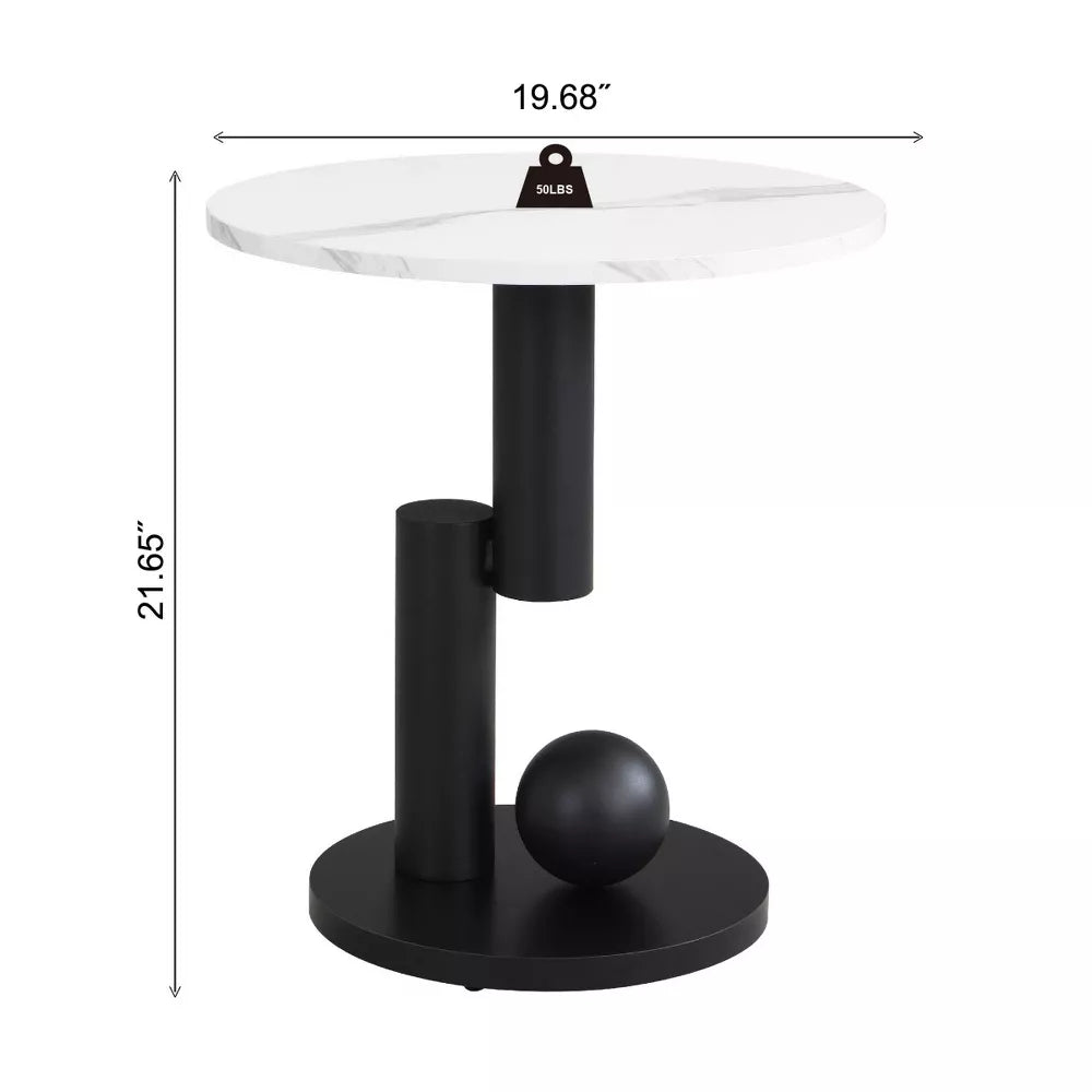Black and white cat toy with dimensions on a white background white