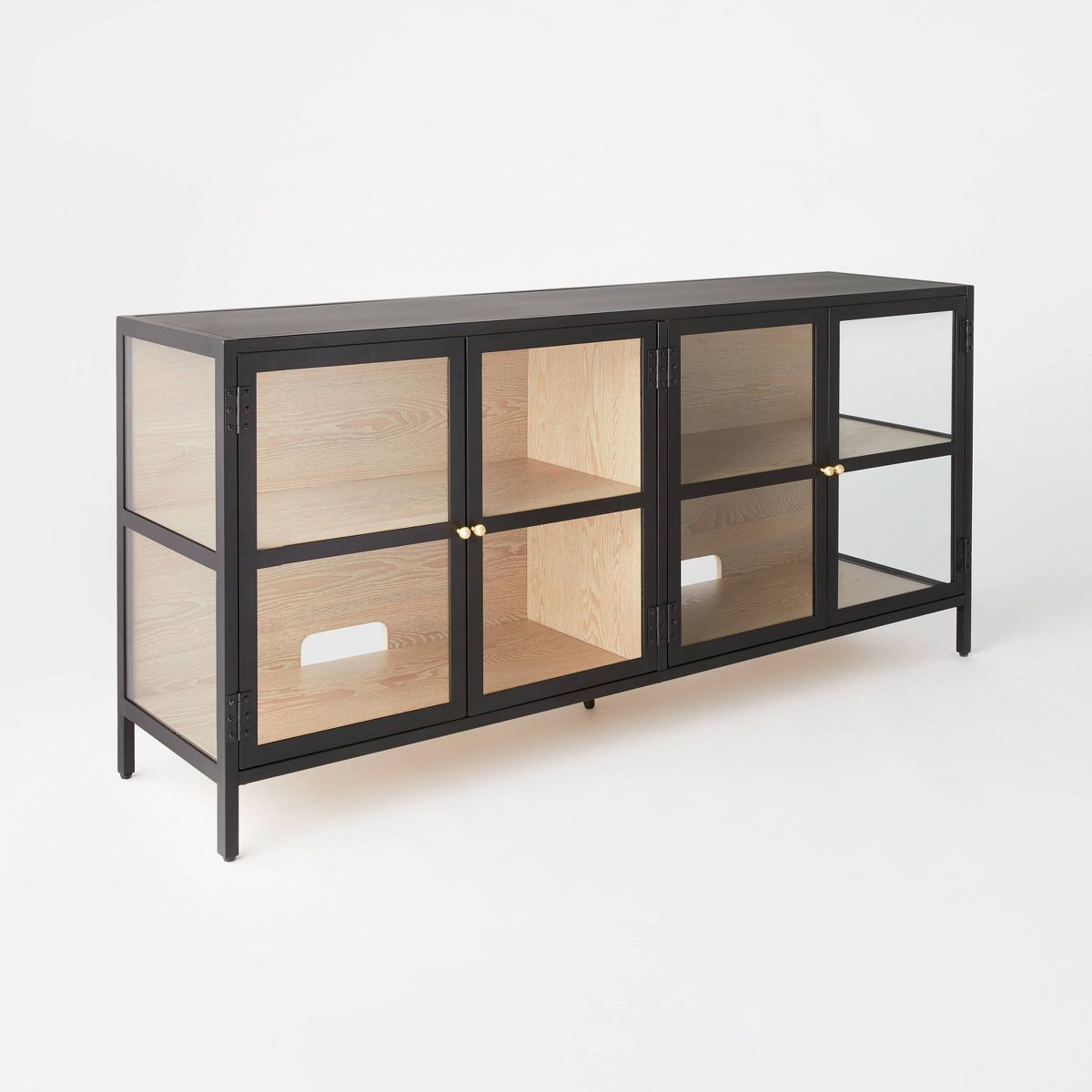 Crystal Cove Glass TV Stand for TVs up to 59