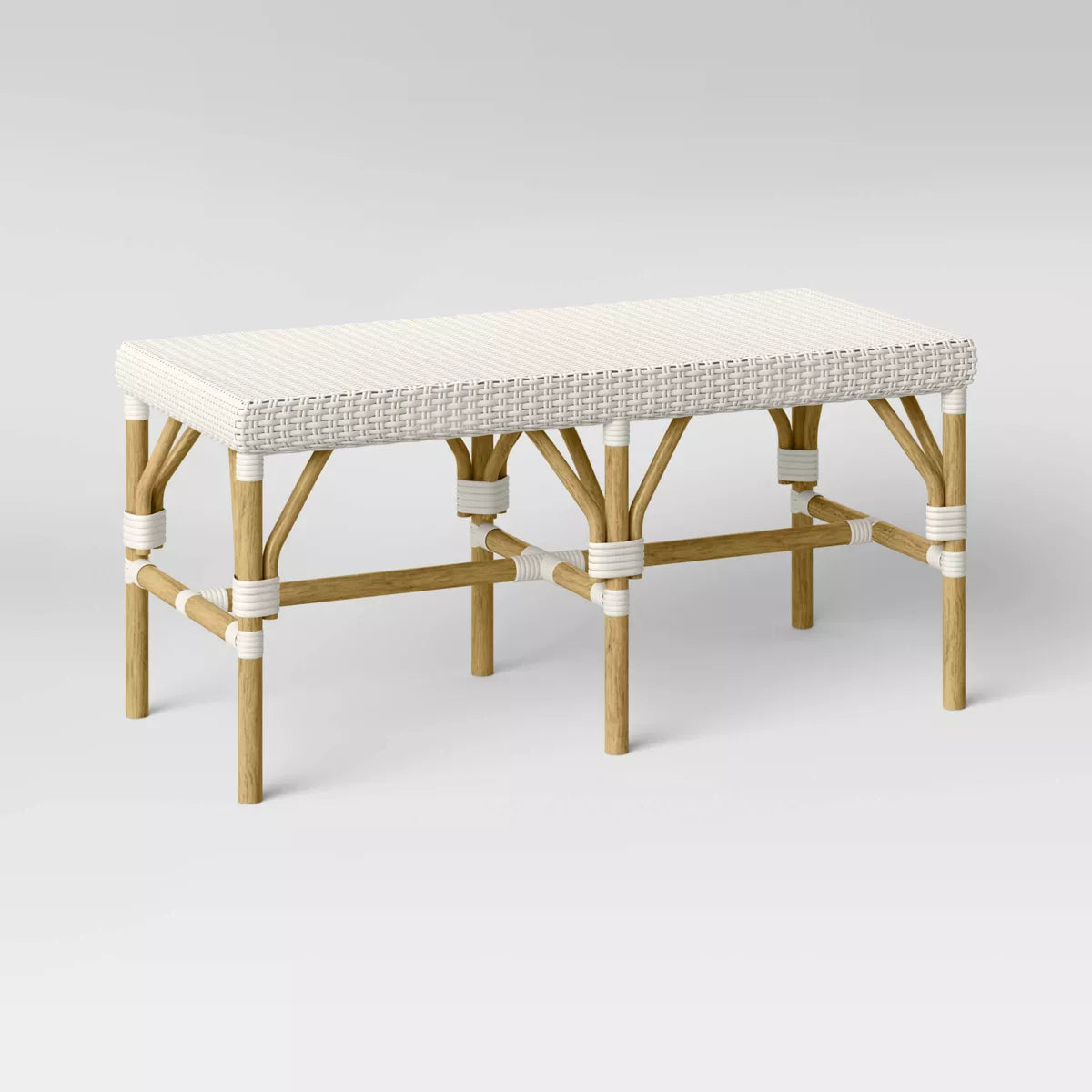 Rattan Woven Bench