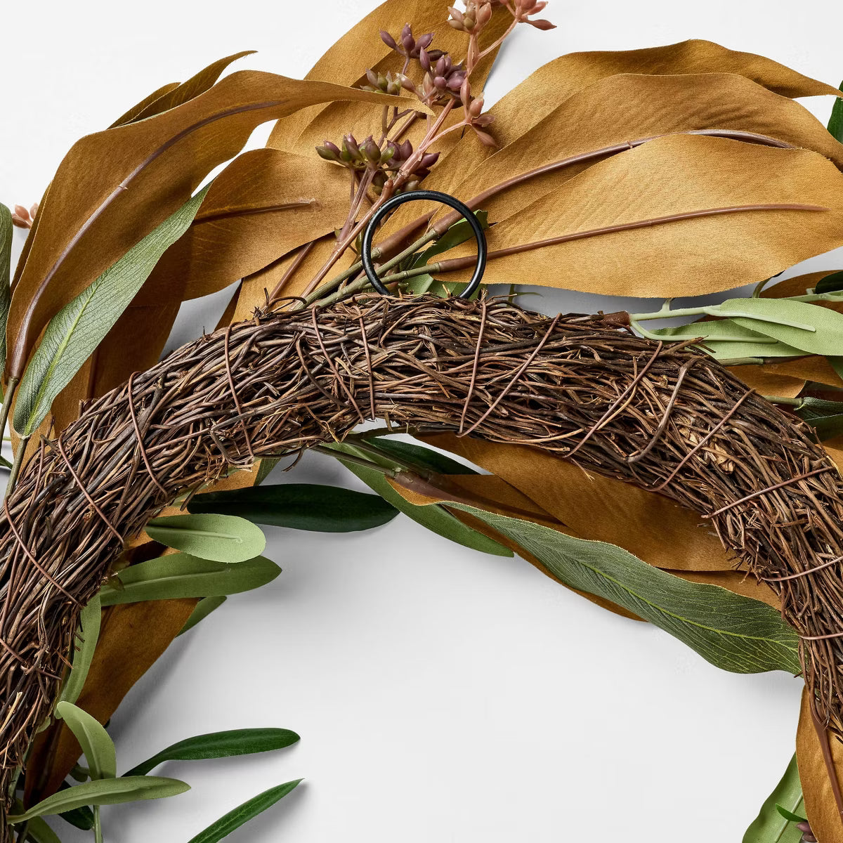 Fall Green Leaf Wreath