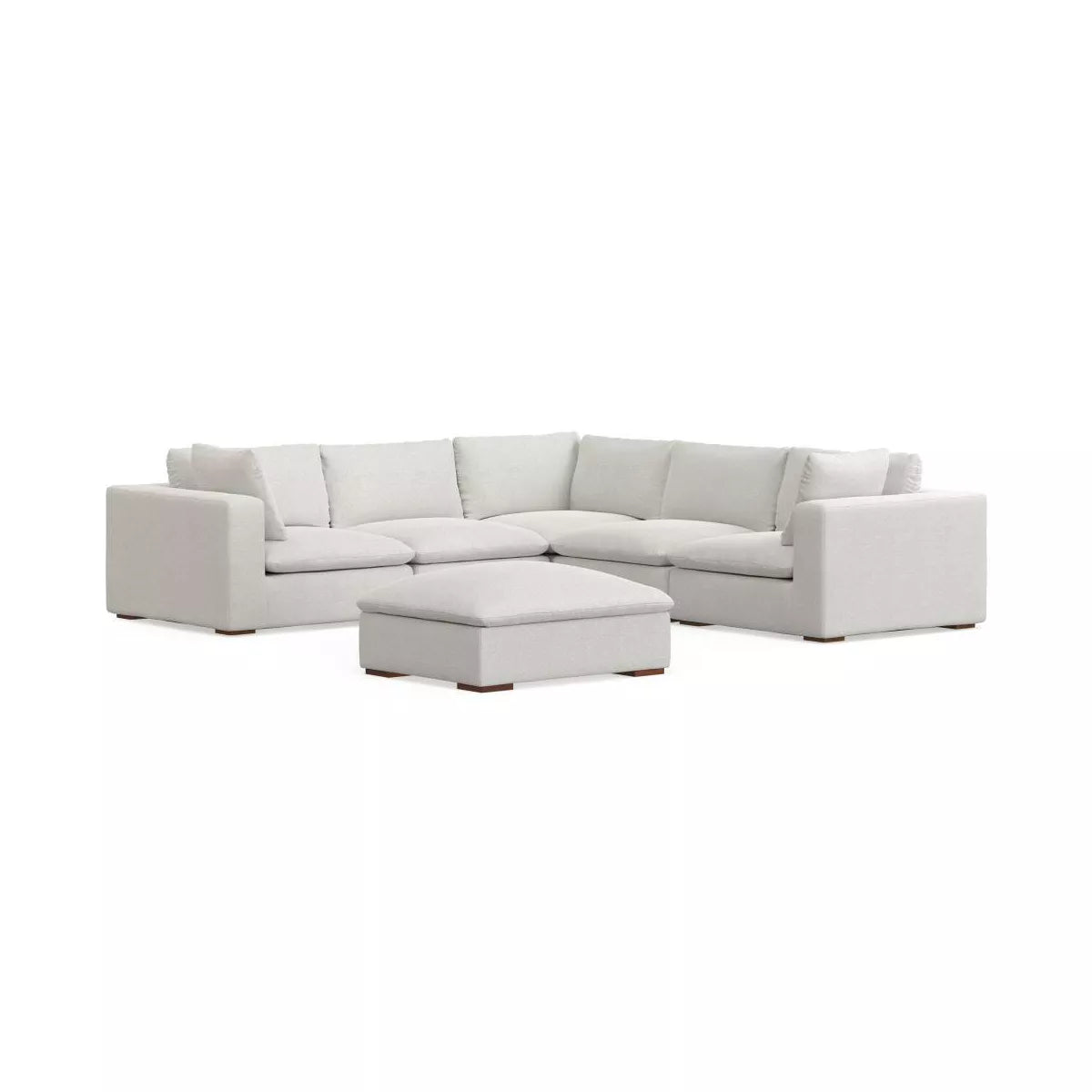 Corner Sectional and Ottoman