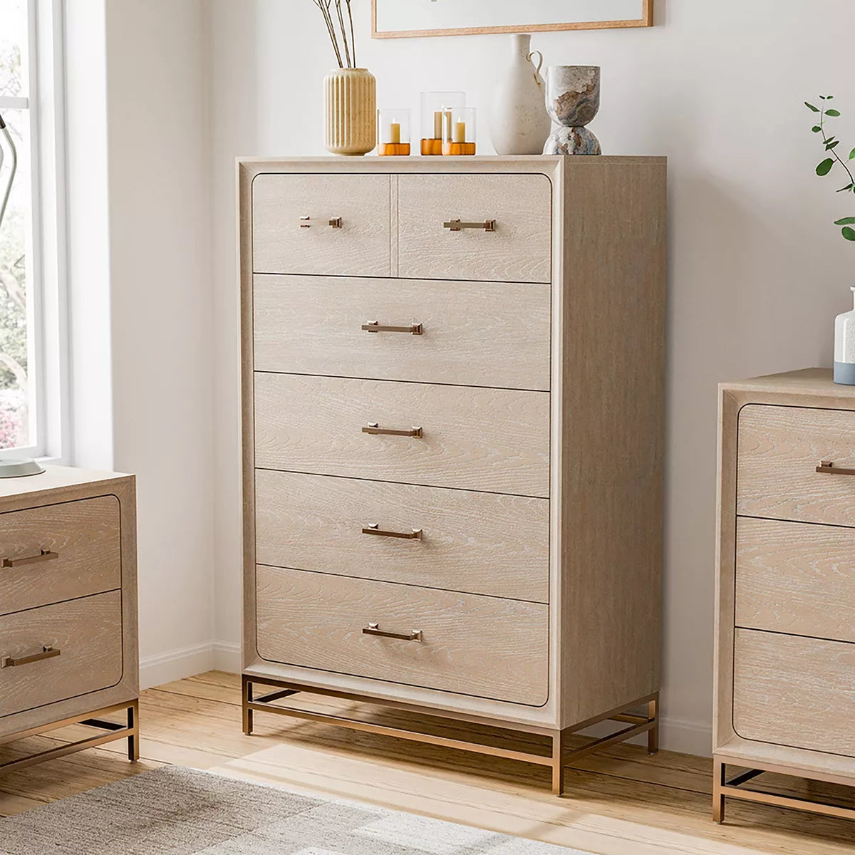 Boho 5 Drawer Oak