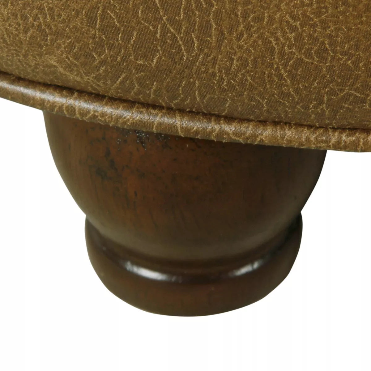 Faux Leather Distressed Brown
