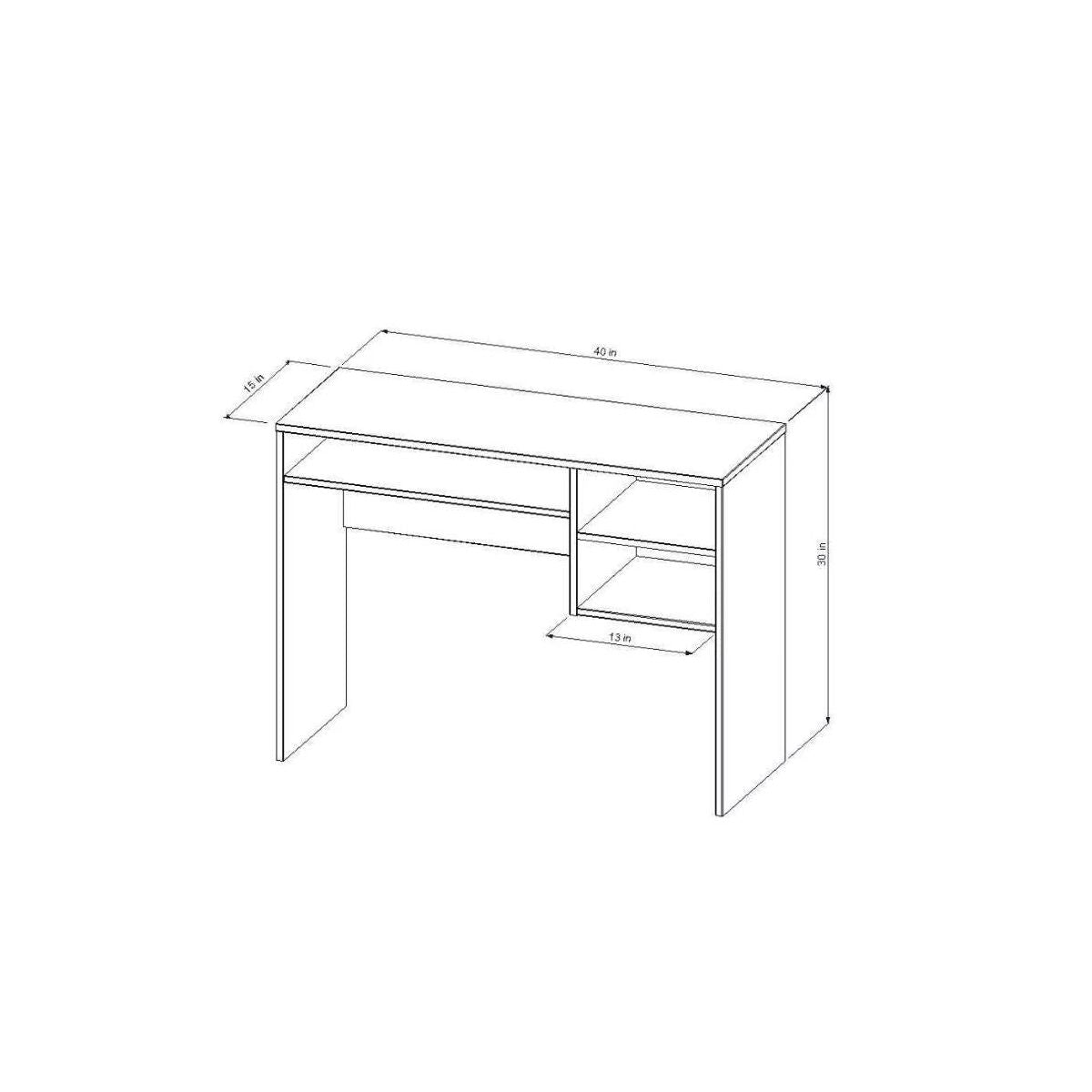 Student Writing Desk with Storage Black - Room Essentials