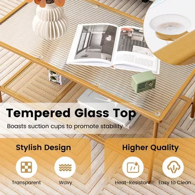 Golden Tempered Glass