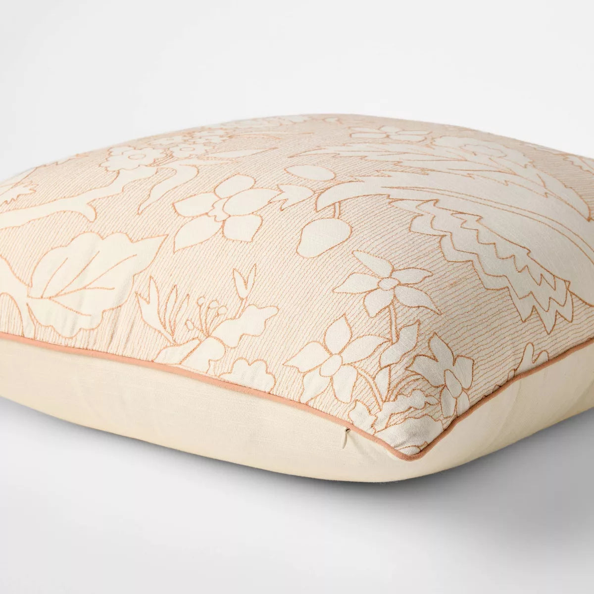 Reverse Floral Pillow