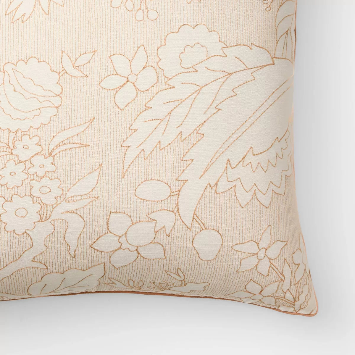 Reverse Floral Pillow