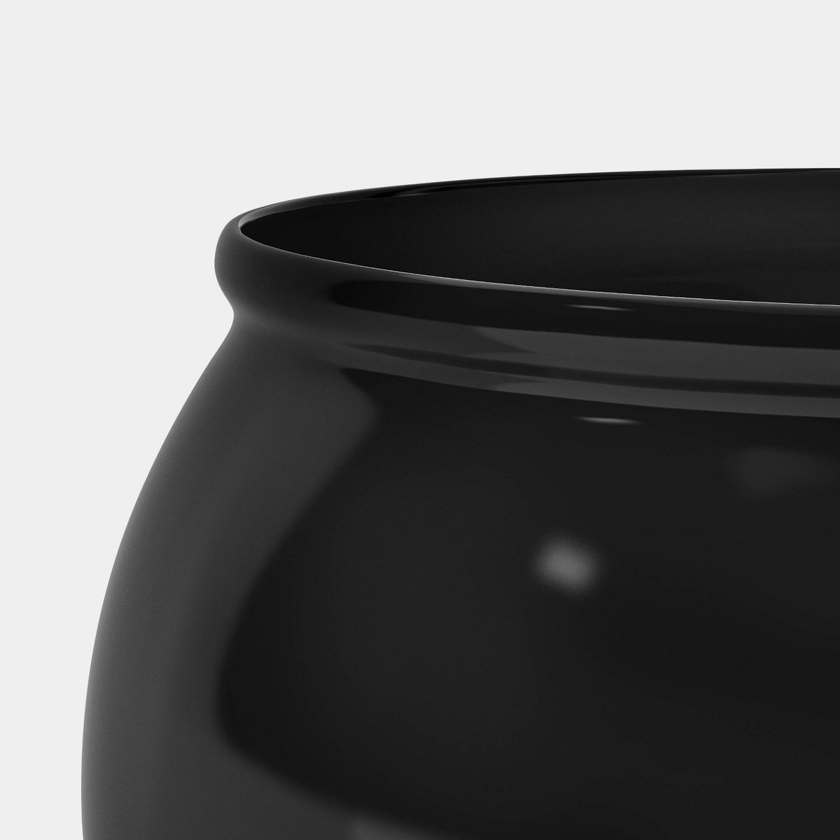 4 Quart Large Plastic Halloween Cauldron Serving Bowl, Black - image 3