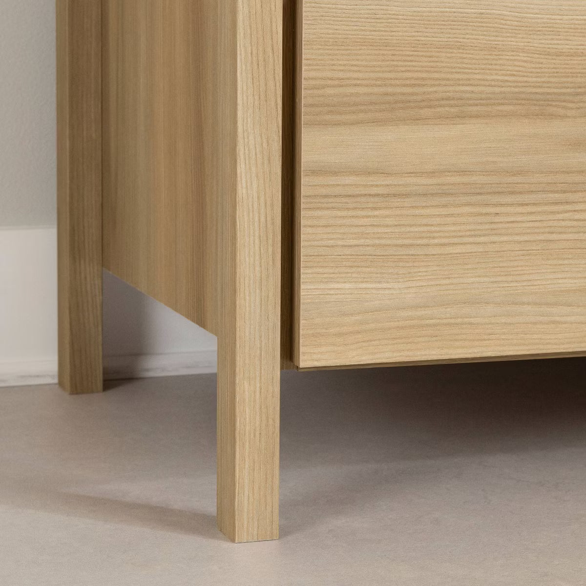 Gravity 6 Drawer Double Dresser - Natural Ash