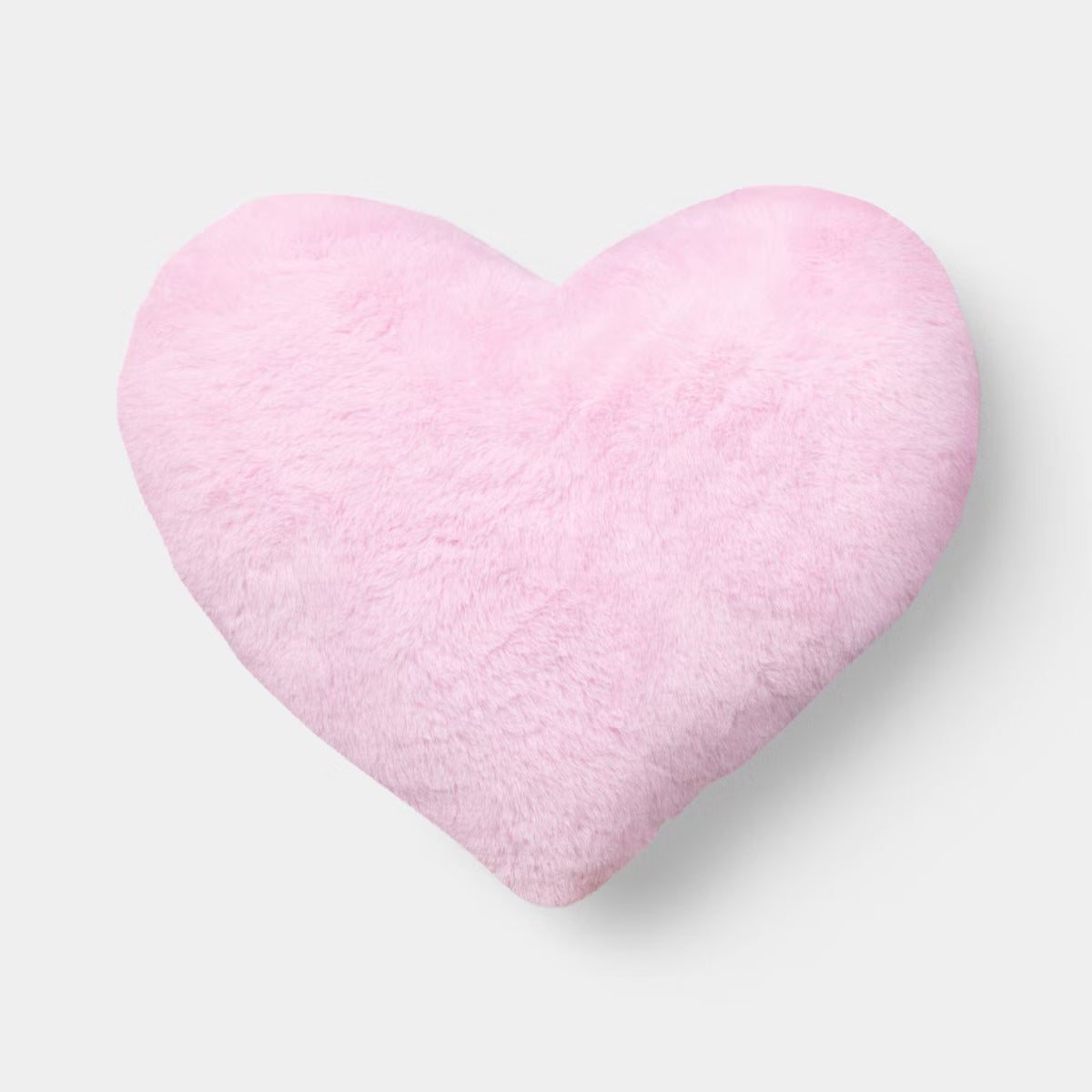 Pink Plush Heart Pillow