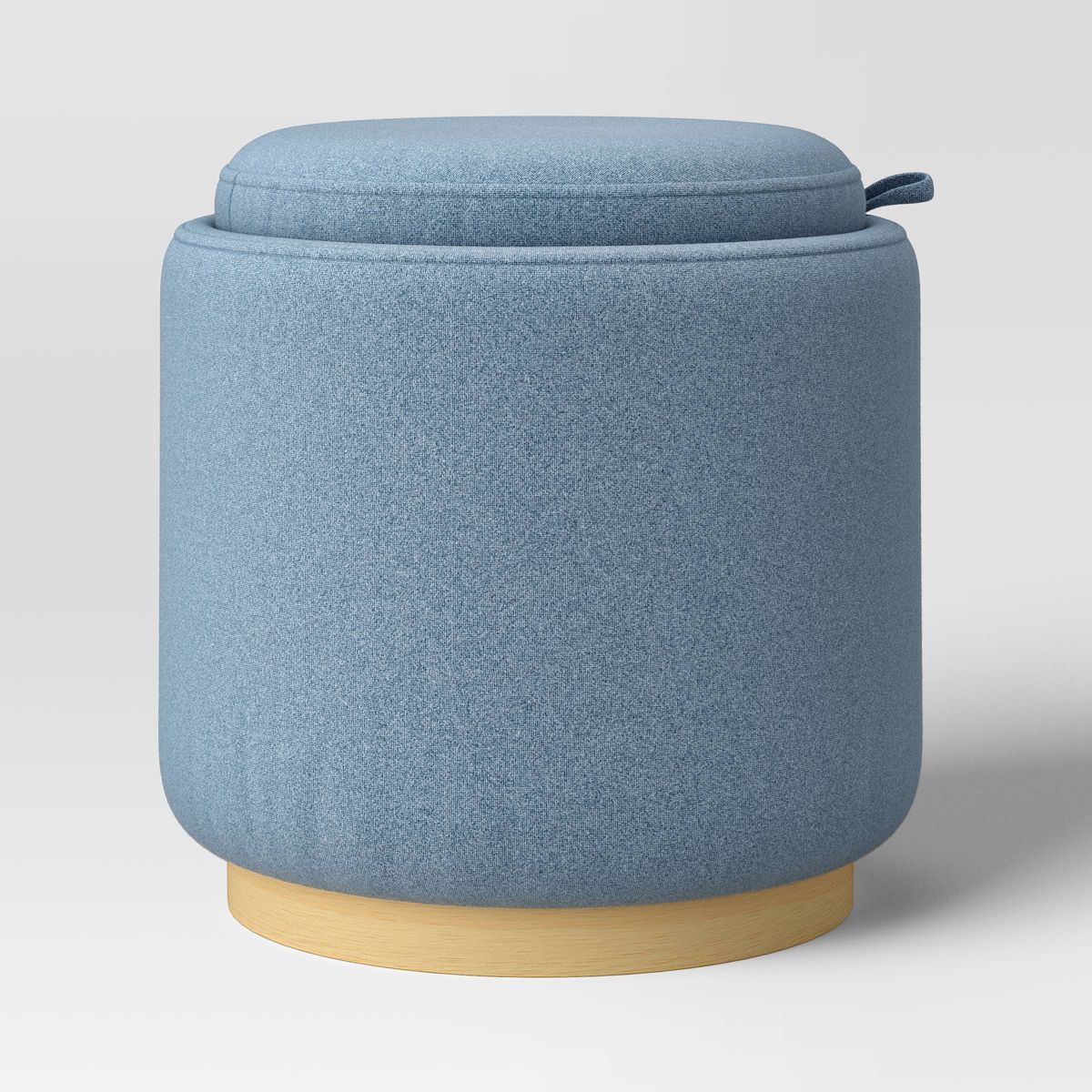 Round Upholstered Storage Ottoman - Room Essentials™