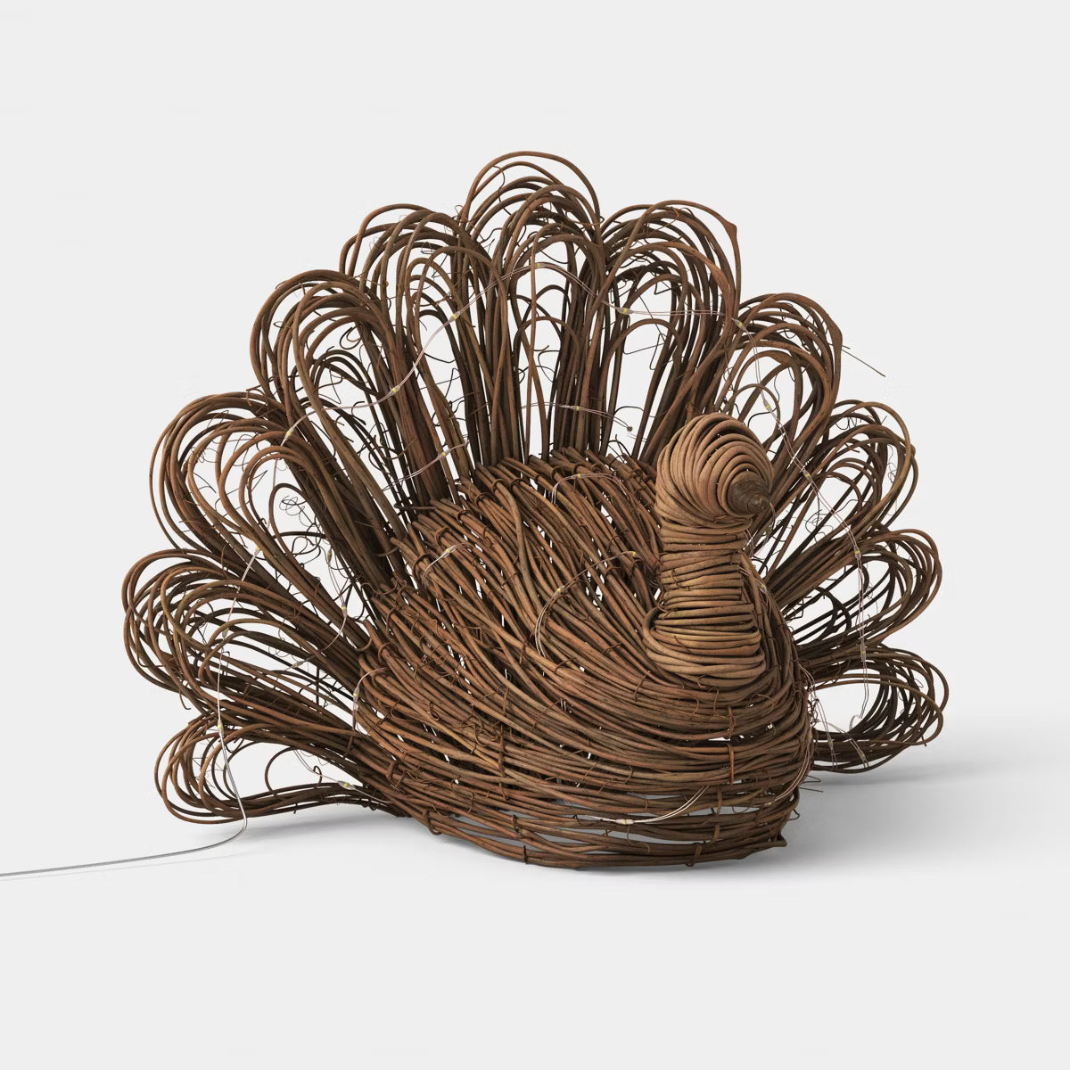 Large Woven Lit Fall Turkey