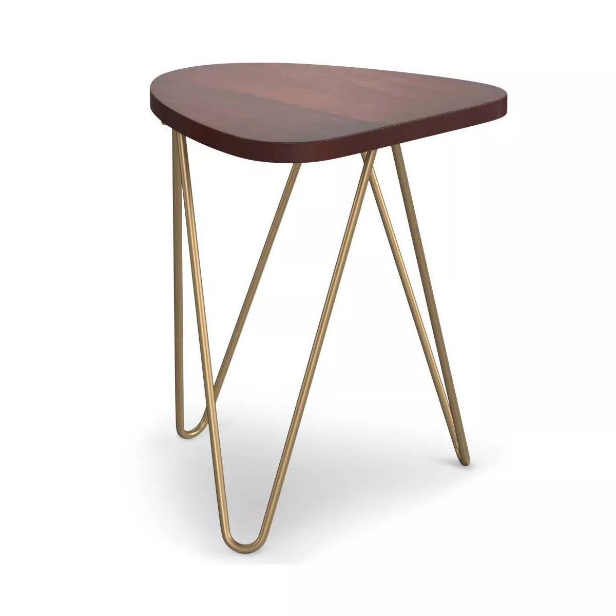 Metal Wood Accent Table