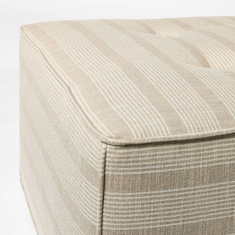 Tufted Cocktail Ottoman Tan