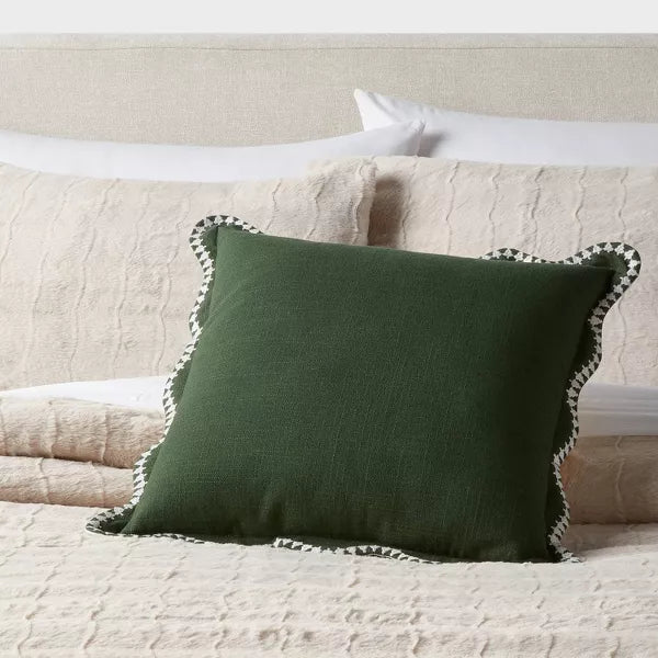 Decorative Pillow Scalloped