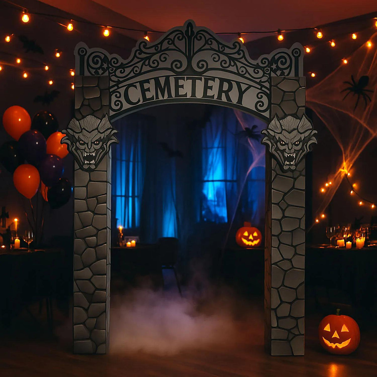 Cemetery Archway Cardboard Cutout Stand-Up Decoration - 8 ft - image 1