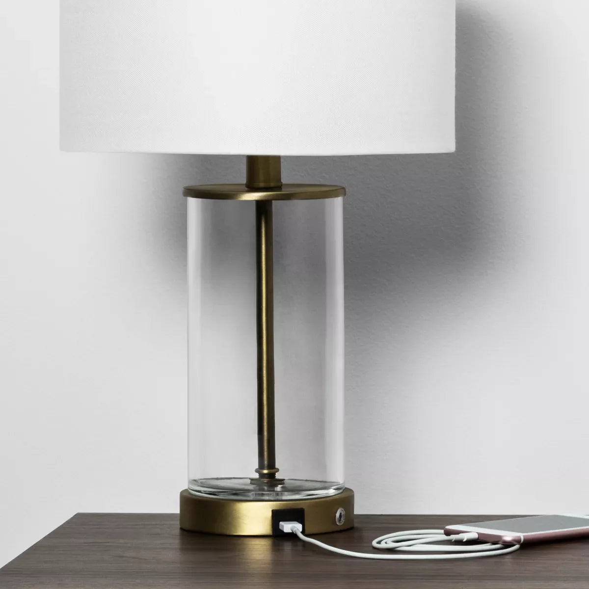 USB Table Lamp Brass