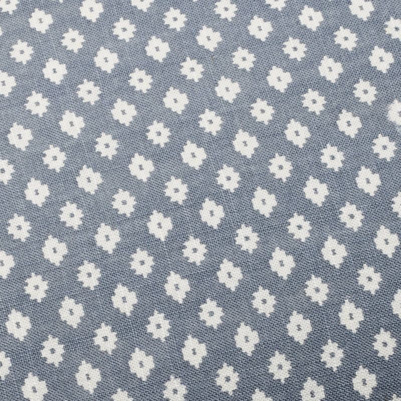 Blue Block Pattern Euro Square Throw Pillow