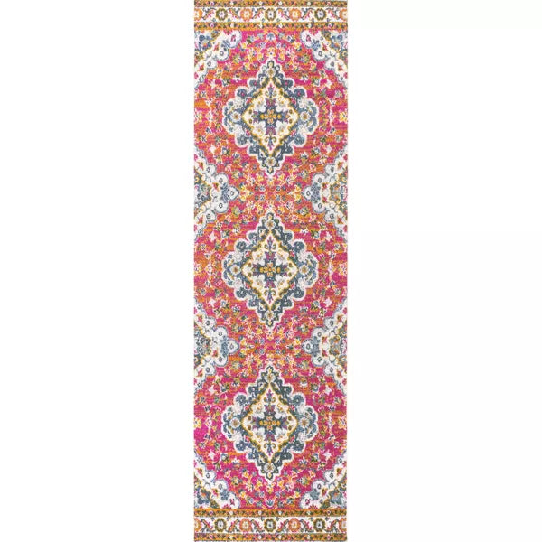 fuchsia/ivory