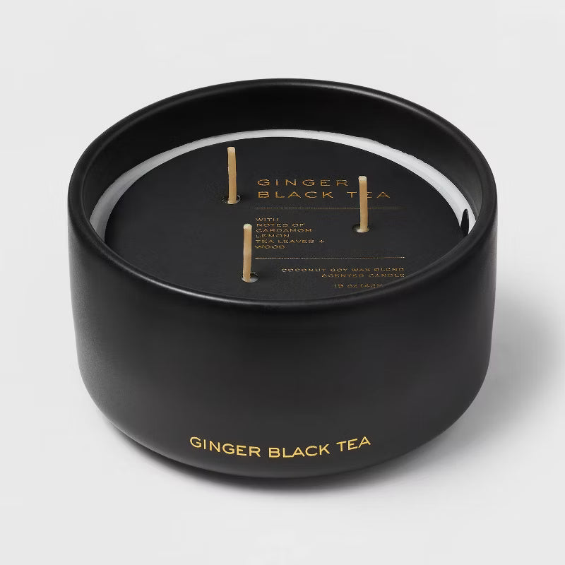 Ginger Black Tea Musk Black Label Jar Candle