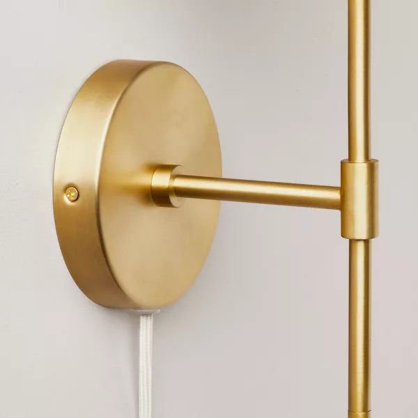 Shade Wall Sconce Brass