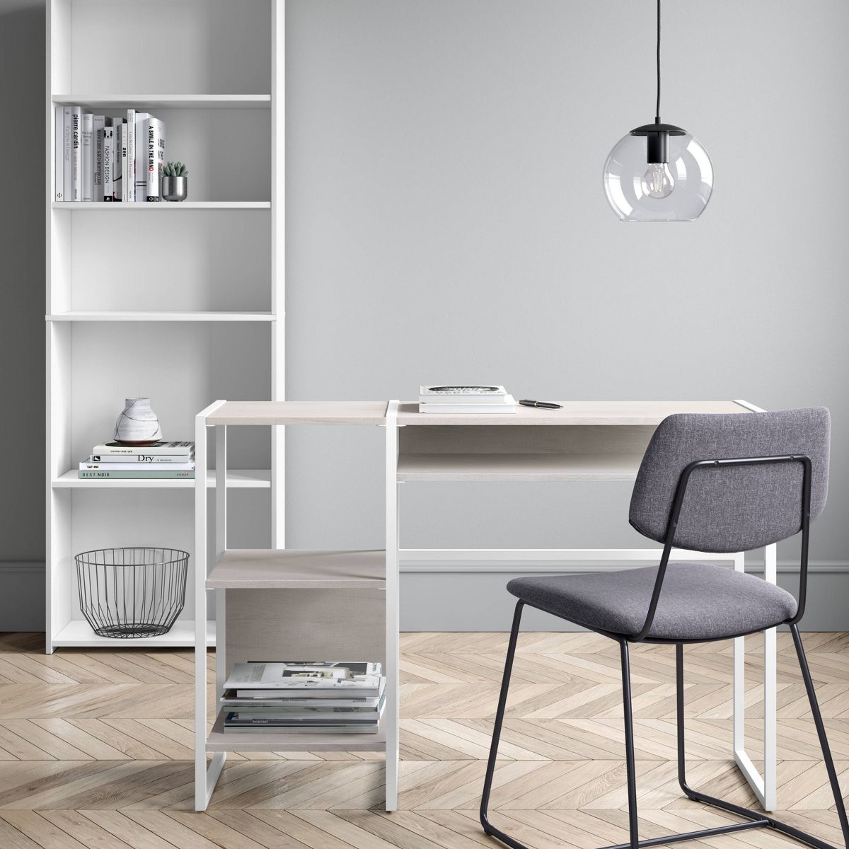 5 Shelf Dorm Bookcase White - Room Essentials
