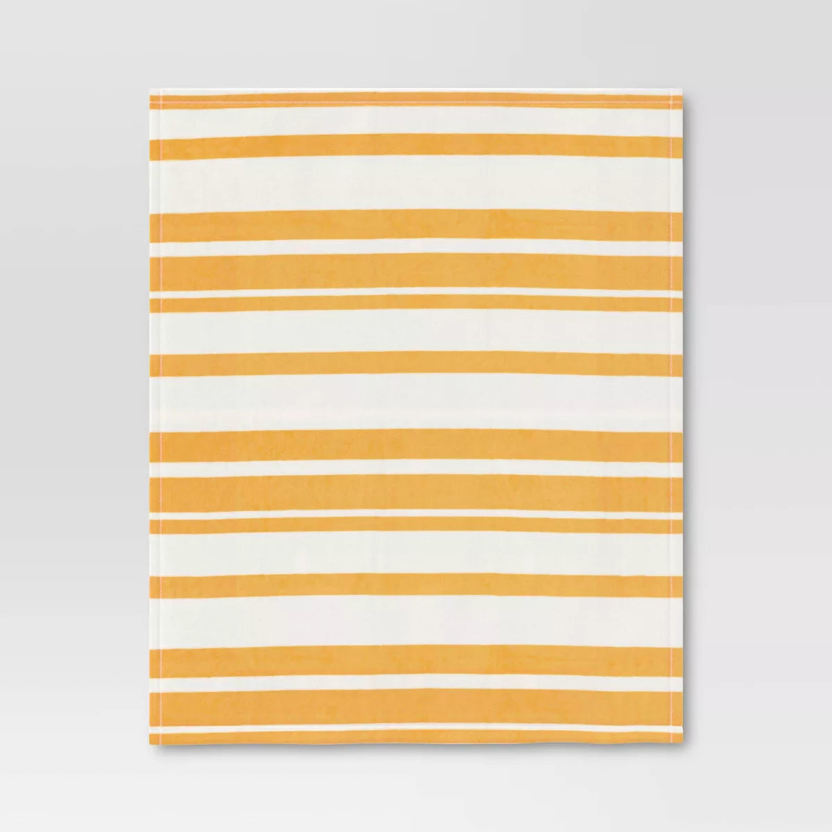 Plush Striped Throw Blanket