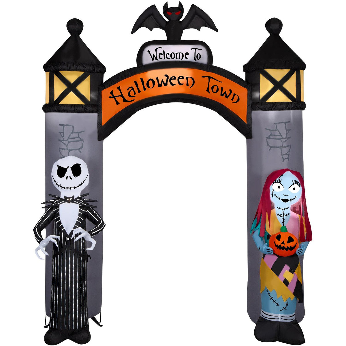 Halloween Town Airblown Inflatable Archway, 8.5 Ft - Halloween decor