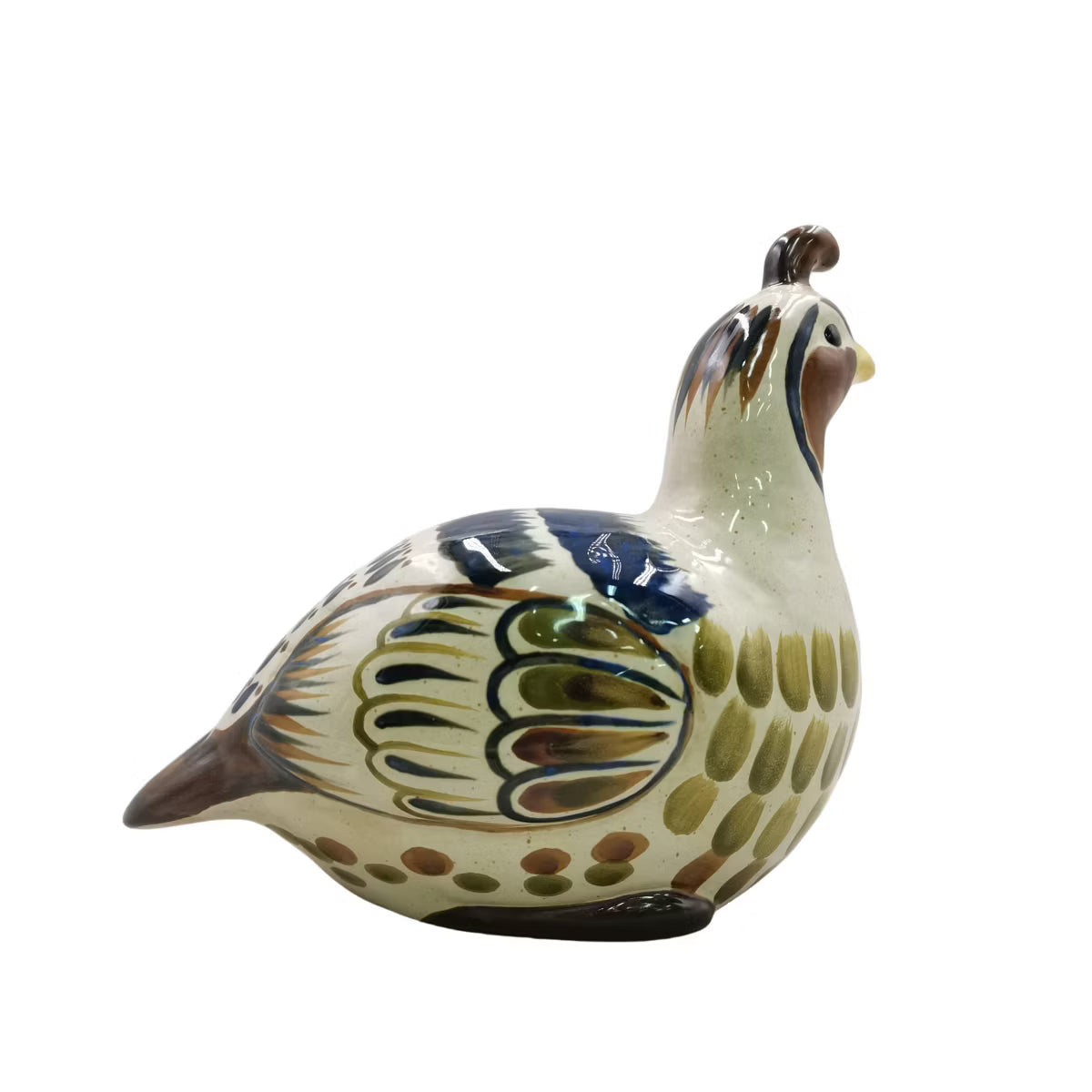 Painted Ceramic Fall Decorative Quail