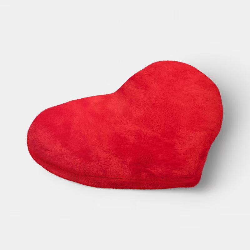 Red Plush Heart Pillow