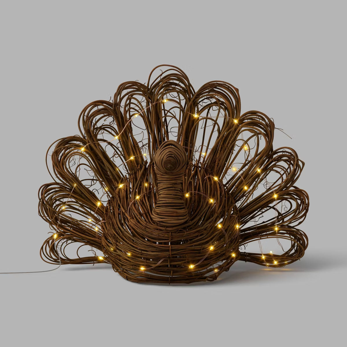 Large Woven Lit Fall Turkey