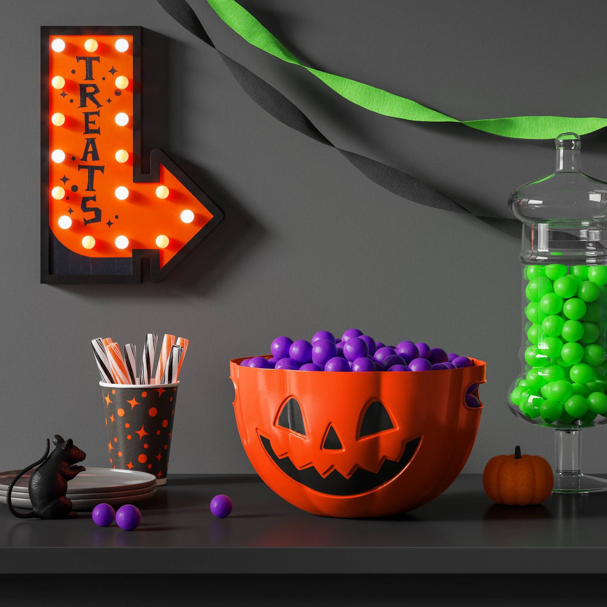 3 Liter Plastic Pumpkin Candy Serving Bowl - image 2