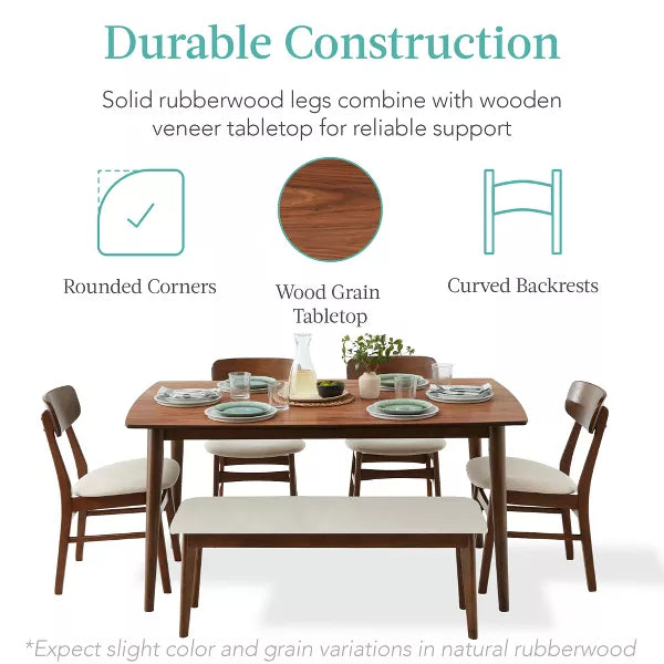 6-Piece Mid-Century