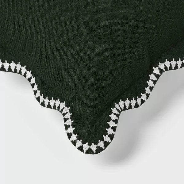 Decorative Pillow Scalloped