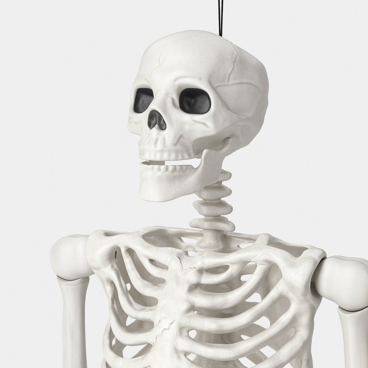 60 Inch Poseable Lifesize Skeleton Halloween Prop, Off-White - image 3