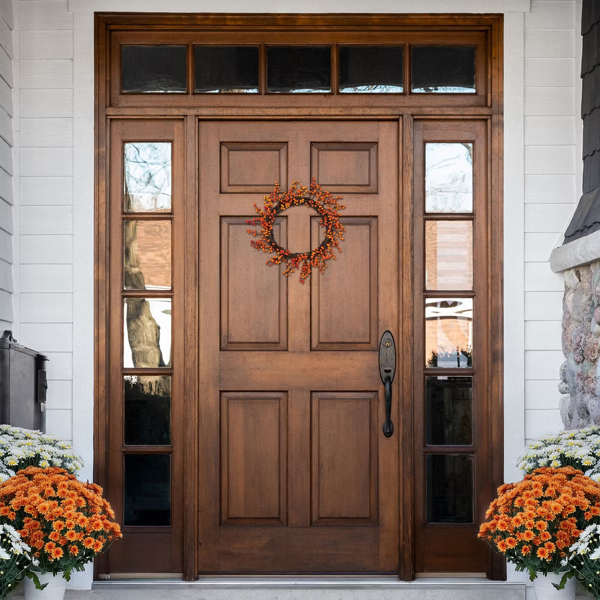 Artificial Berry Fall Harvest Twig Wreath - 18"