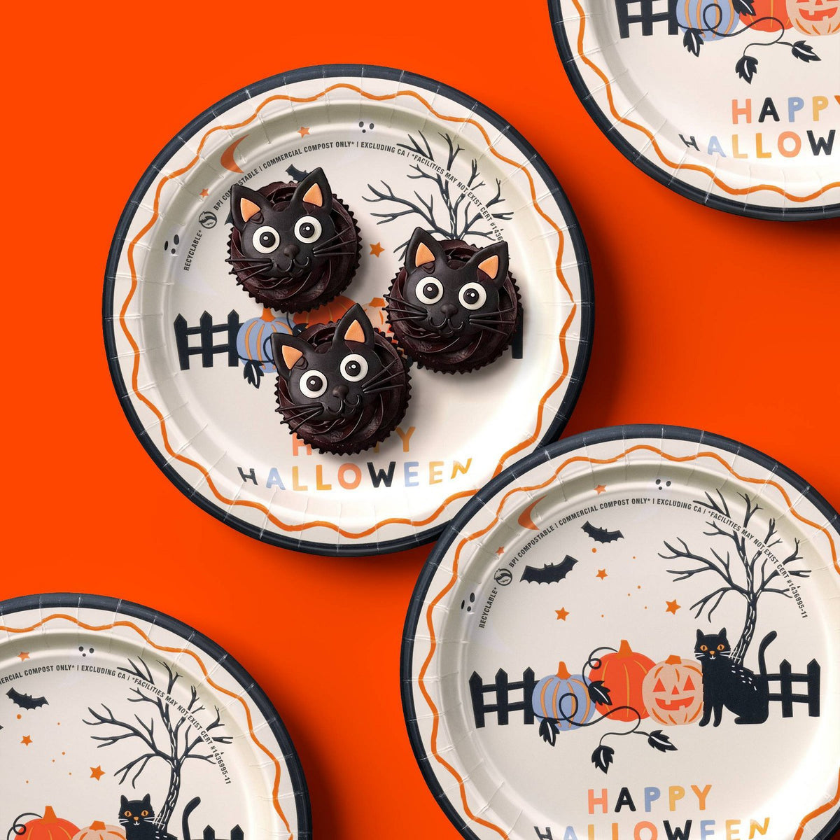 Halloween Happy Disposable Plates 8.5 Inch - 38ct - image 2