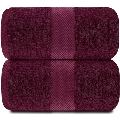 Wine Red Cotton Bath