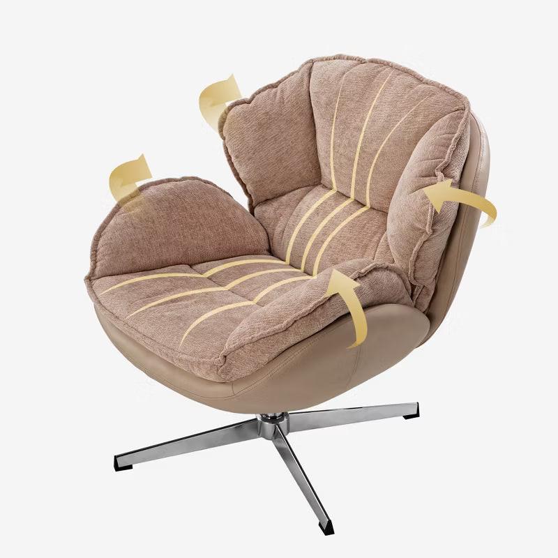 Norman, Upholstered Swivel Lounge Chair