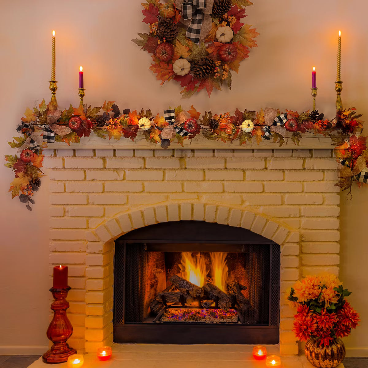 6 Ft Thanksgiving Fall Garland Decor