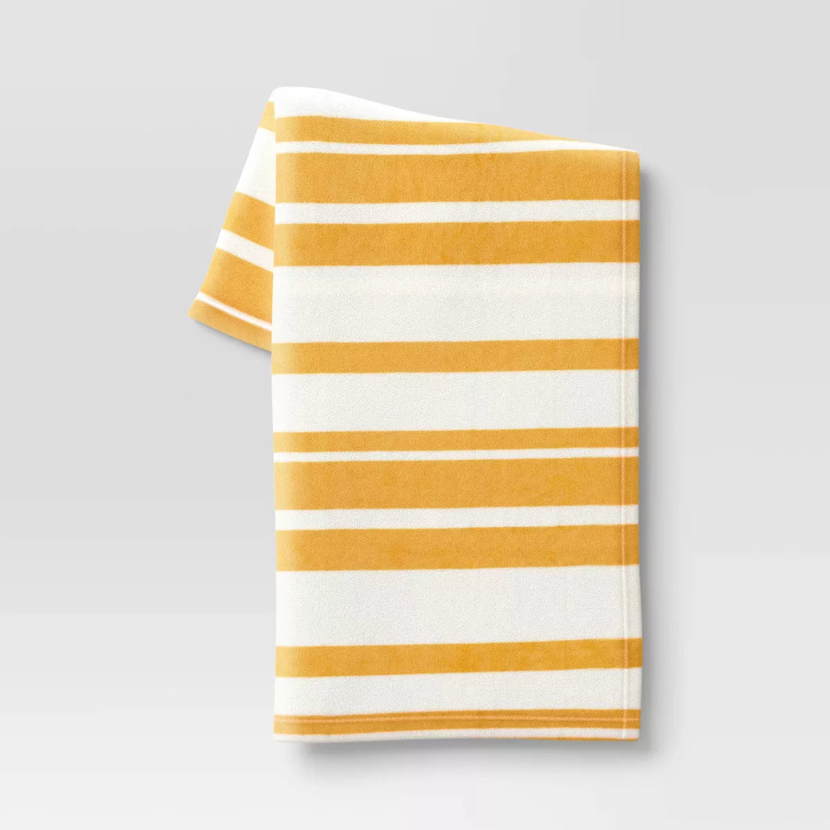 Plush Striped Throw Blanket