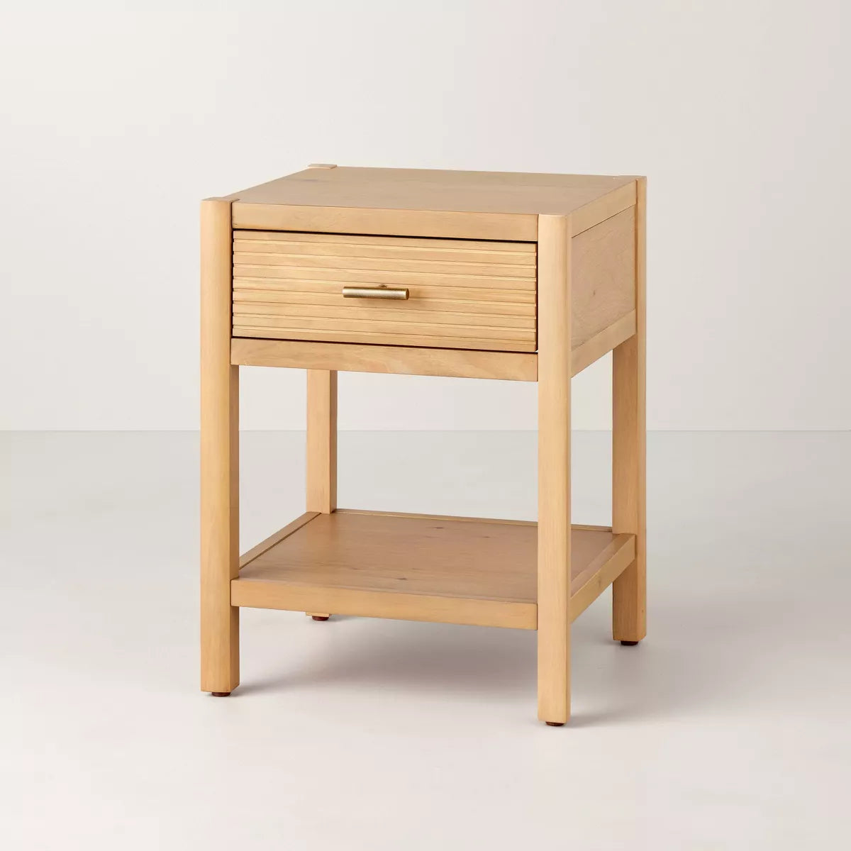 Wood Square Accent Side Table