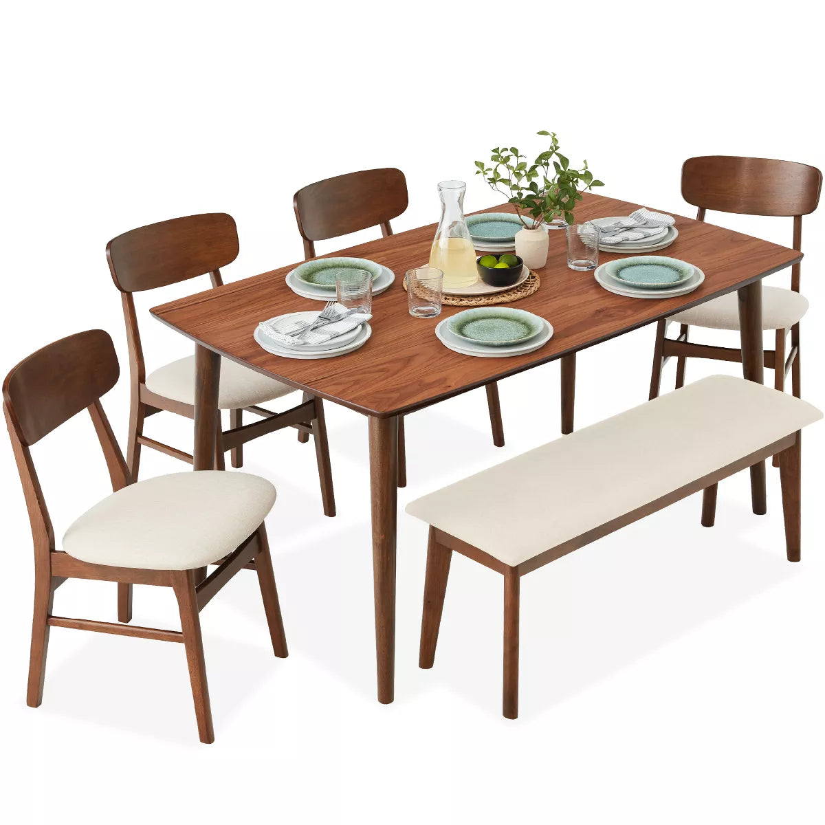 6-Piece Mid-Century