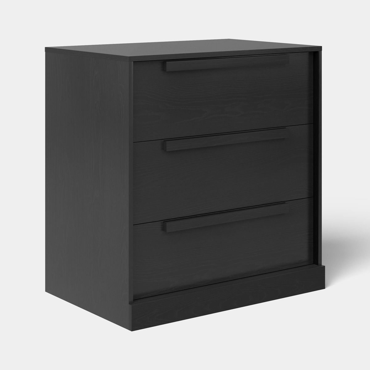 Modern 3 Drawer Dresser Black - Room Essentials