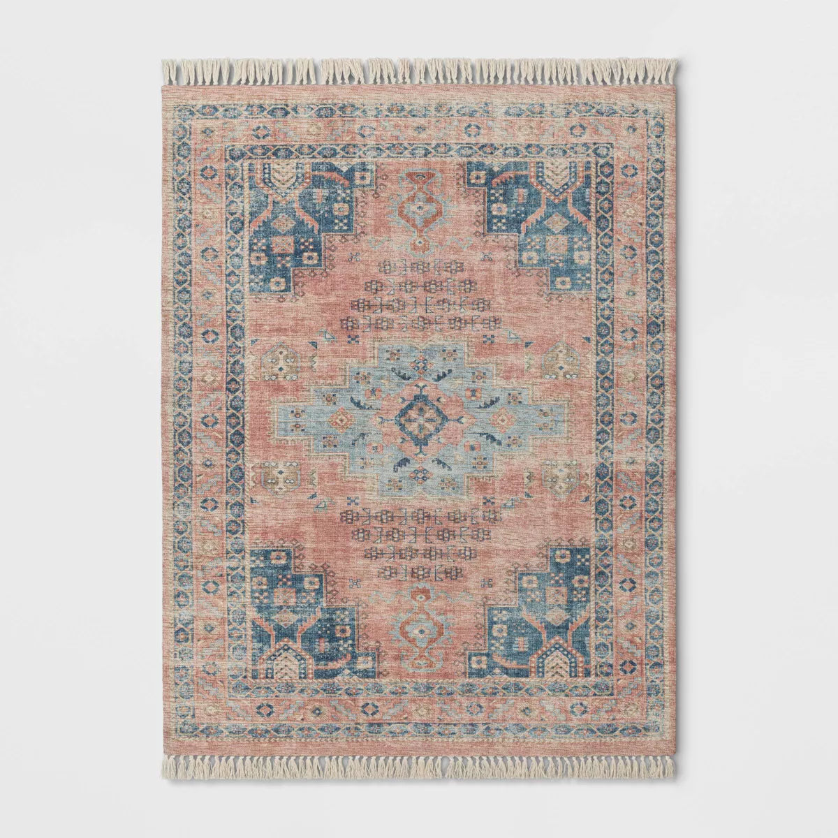 Fringed Medallion Area Rug